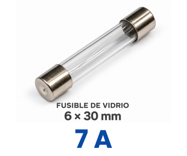Fusible de Vidrio 6 x 30mm - 7A